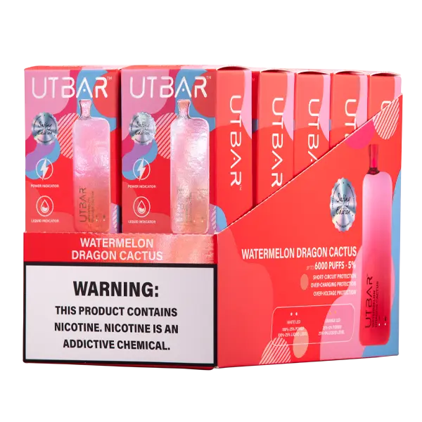 BUY 1 GET 1 FREE Watermelon Dragon Cactus UT BAR | Vape Amazon India Flum