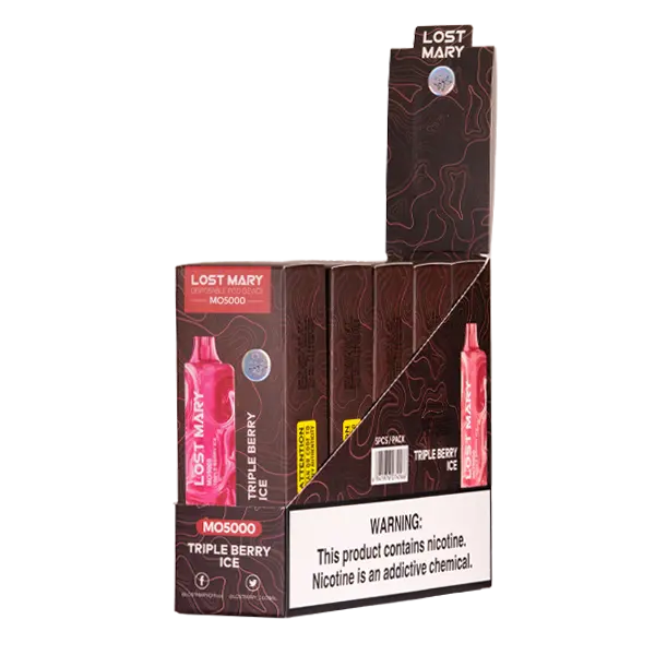 BUY 1 GET 1 FREE Triple Berry Ice Lost Mary MO5000 | Vape Amazon India Lost Mary